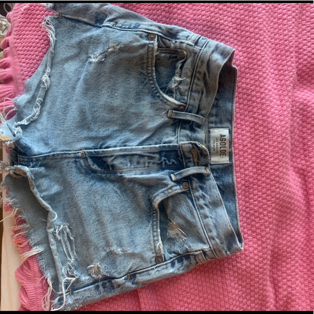 AGOLDE DENIM SHORTS NEW